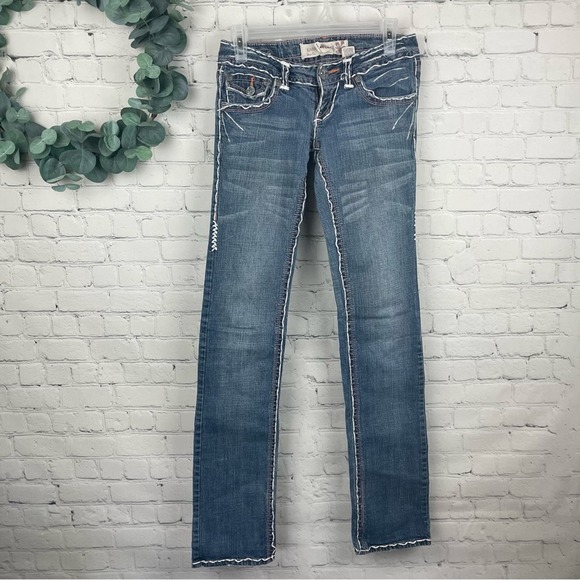 LAGUNA BEACH JEAN CO. Fleur de Lis Details Wide Stitch Detail size 27 - Picture 1 of 10